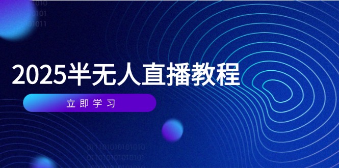 半无人直播课(2025/4月-彼飞网创