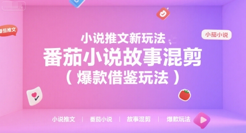 小说推文新玩法，番茄小说故事混剪(爆款借鉴玩法)-彼飞网创