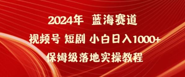 2024年视频号短剧新玩法小白日入1000+保姆级落地实操教程【揭秘】-彼飞网创