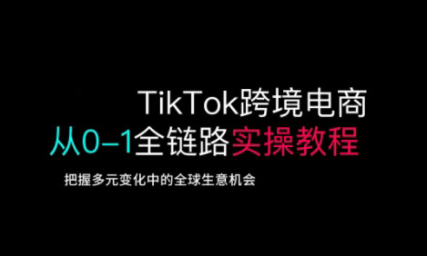 TikTok电商运营从基础到高阶全方位实操-彼飞网创