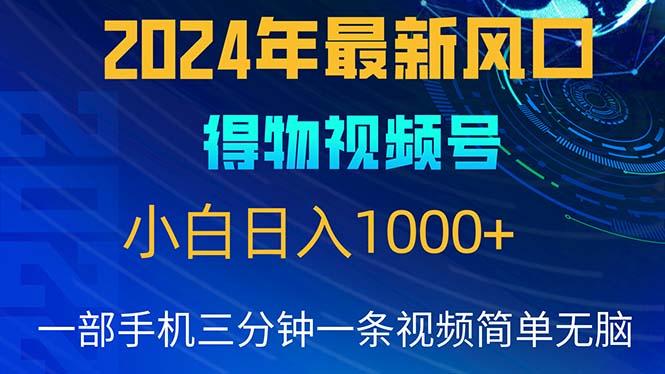 2024年5月最新蓝海项目，小白无脑操作，轻松上手，日入1000+-彼飞网创